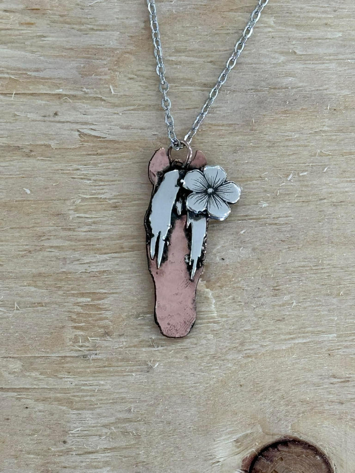 Two Tone Silhouette Pendant