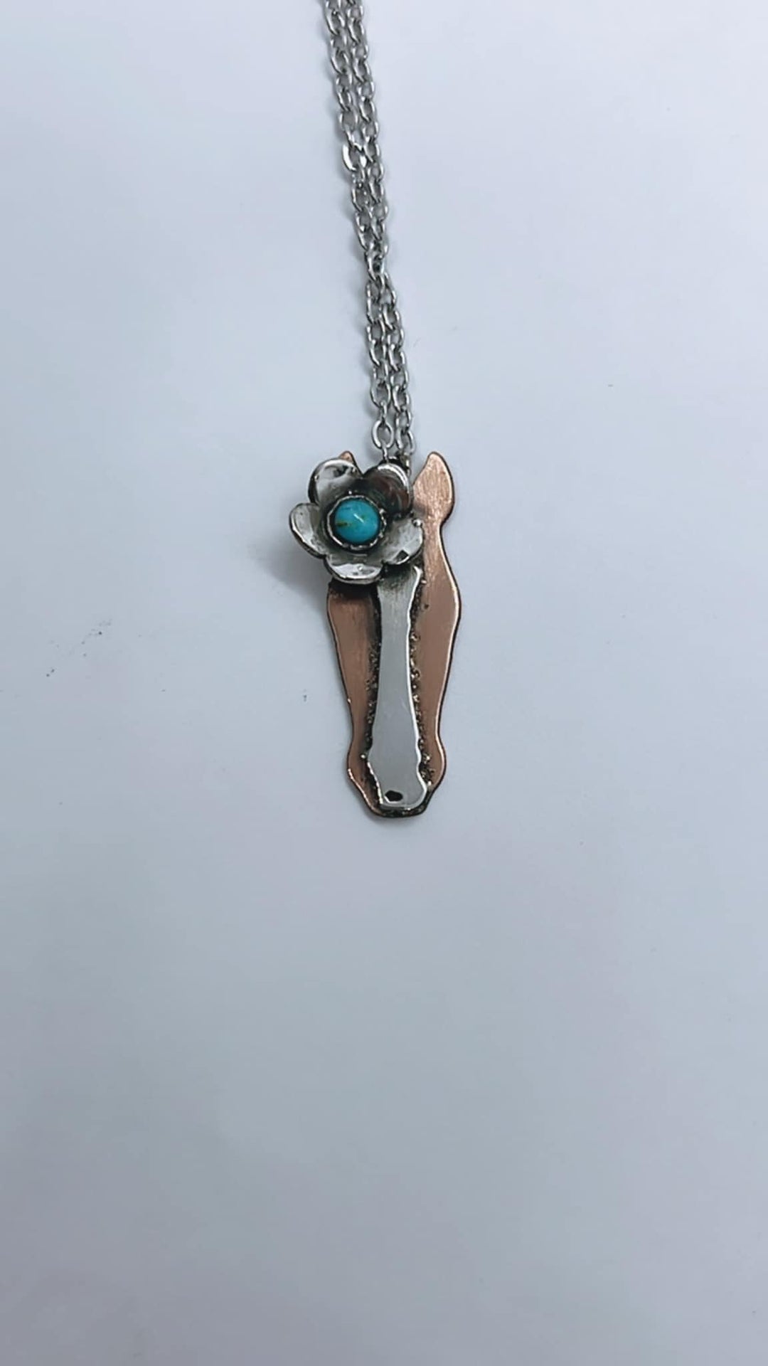 Two Tone Silhouette Pendant