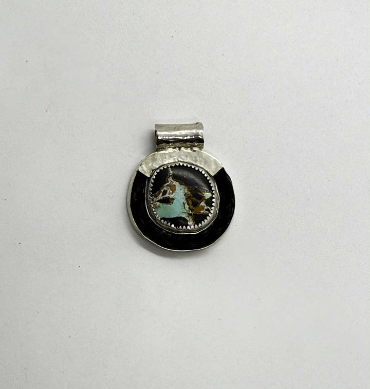 Blackjack Turquoise Circle Pendant