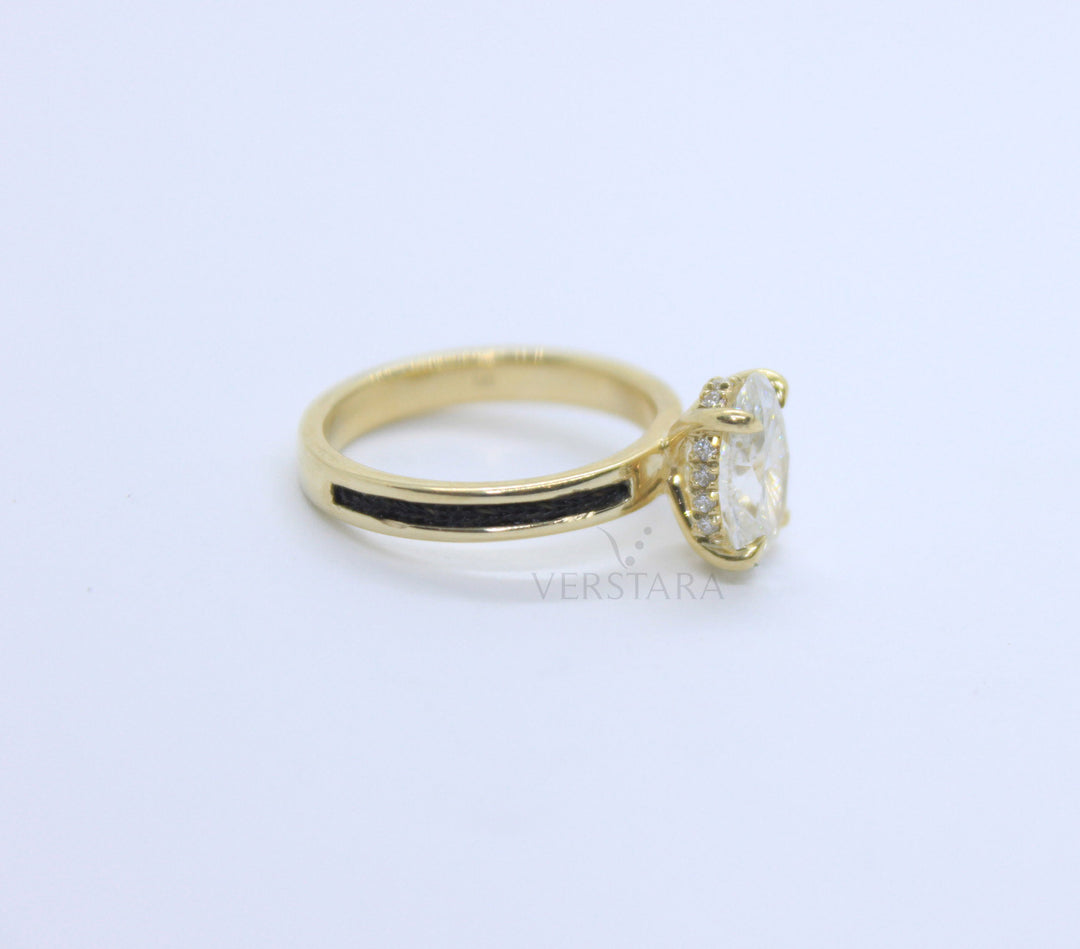 Horsehair Engagement Ring