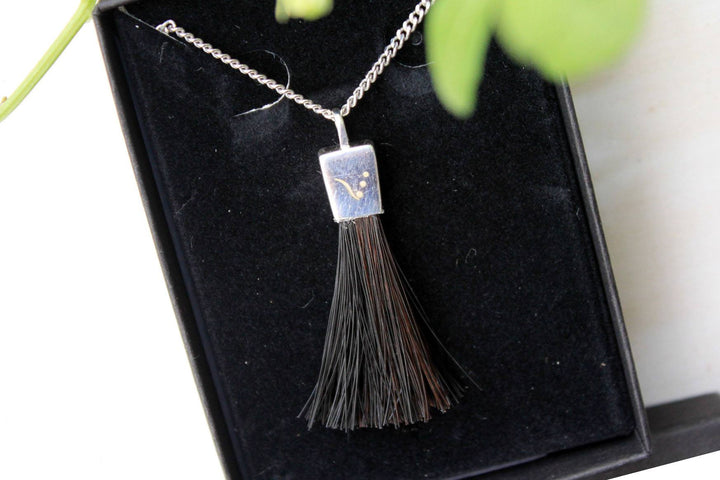 horse tassel, horsehair tassel, horsehair necklace