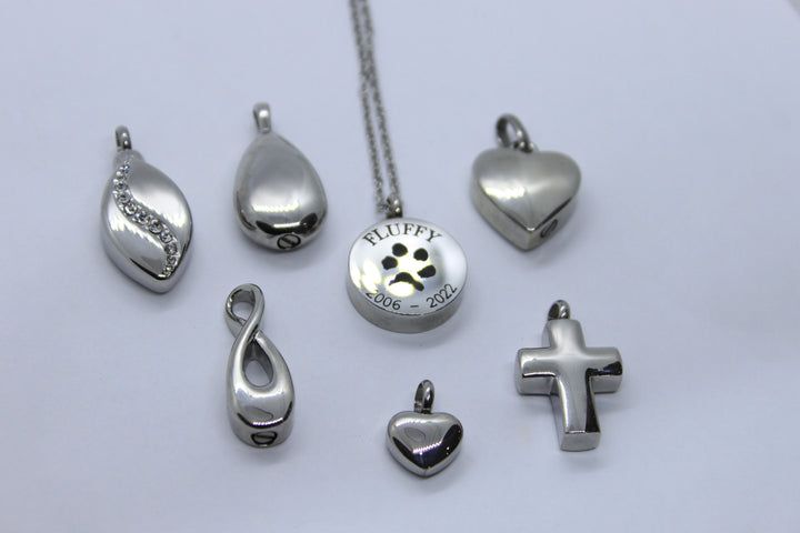 Tiny Heart Urn Pendant