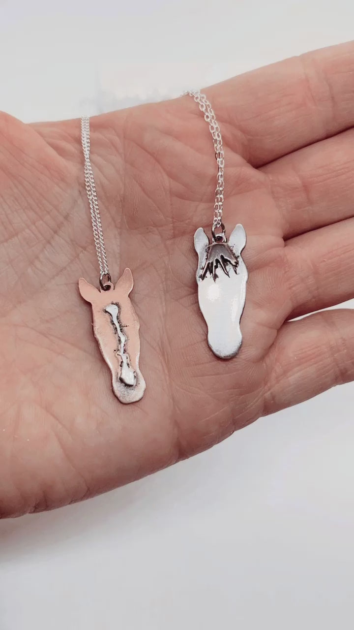 Two Tone Silhouette Pendant