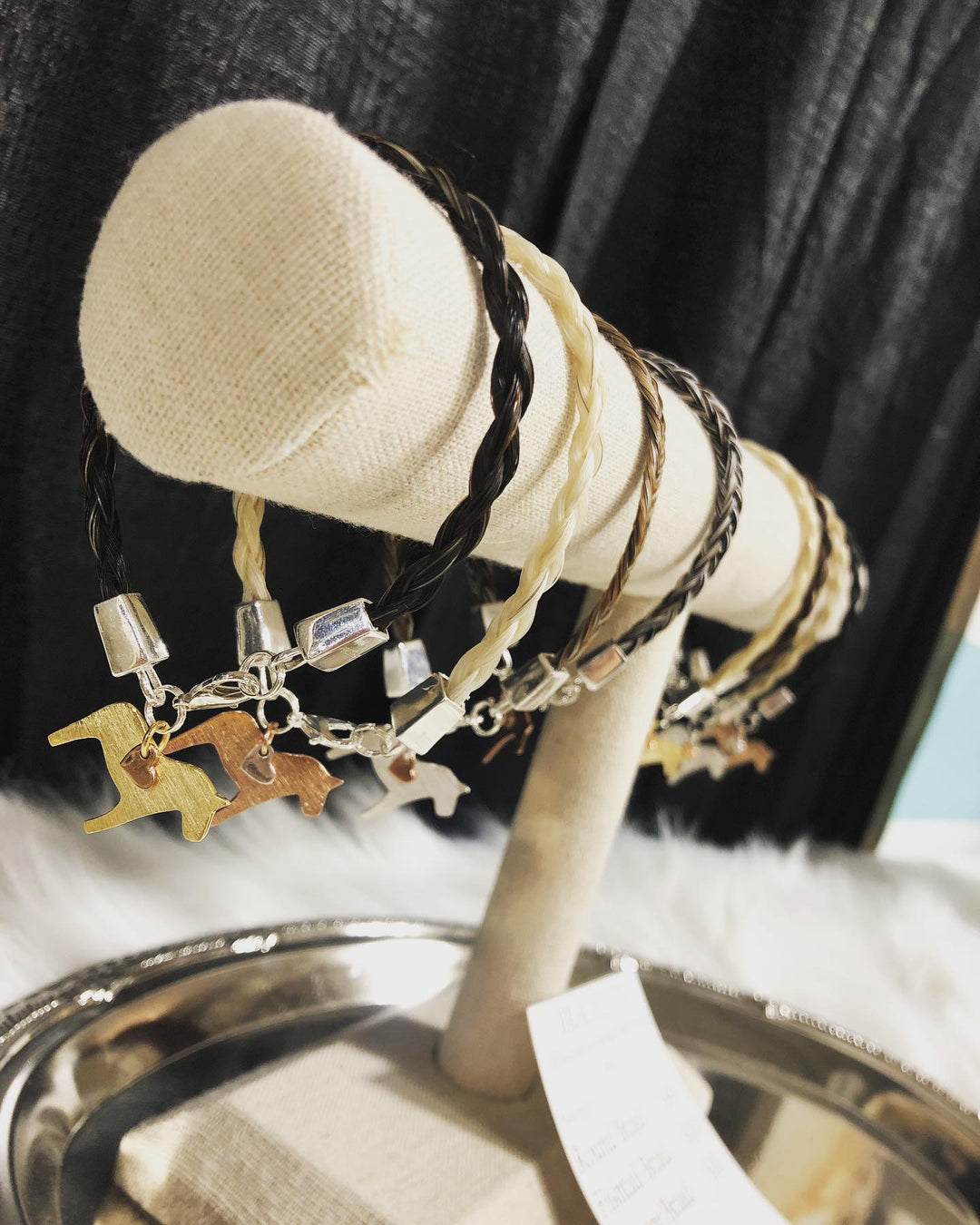 Blacksmith Collection Braided Horsehair Bracelet