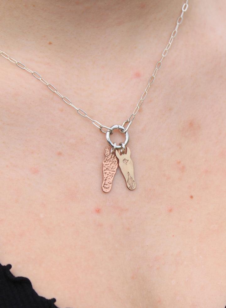 Custom Horse Head Charm Necklace
