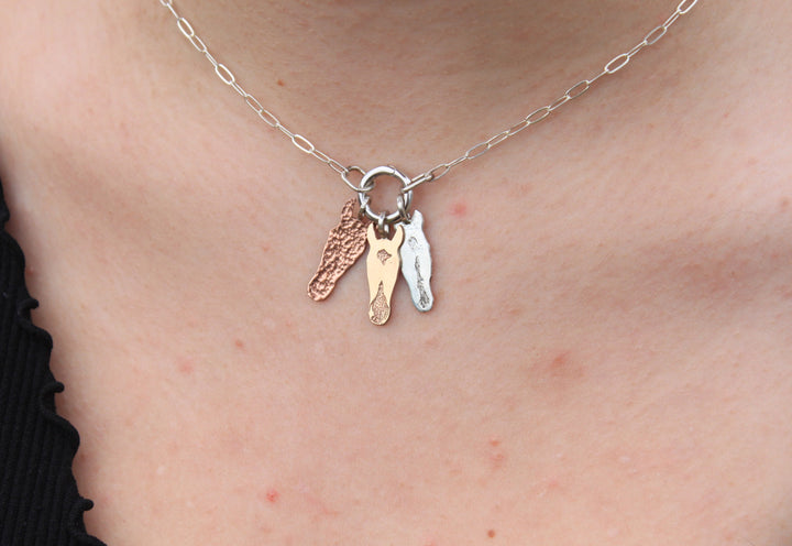 Custom Horse Head Charm Necklace