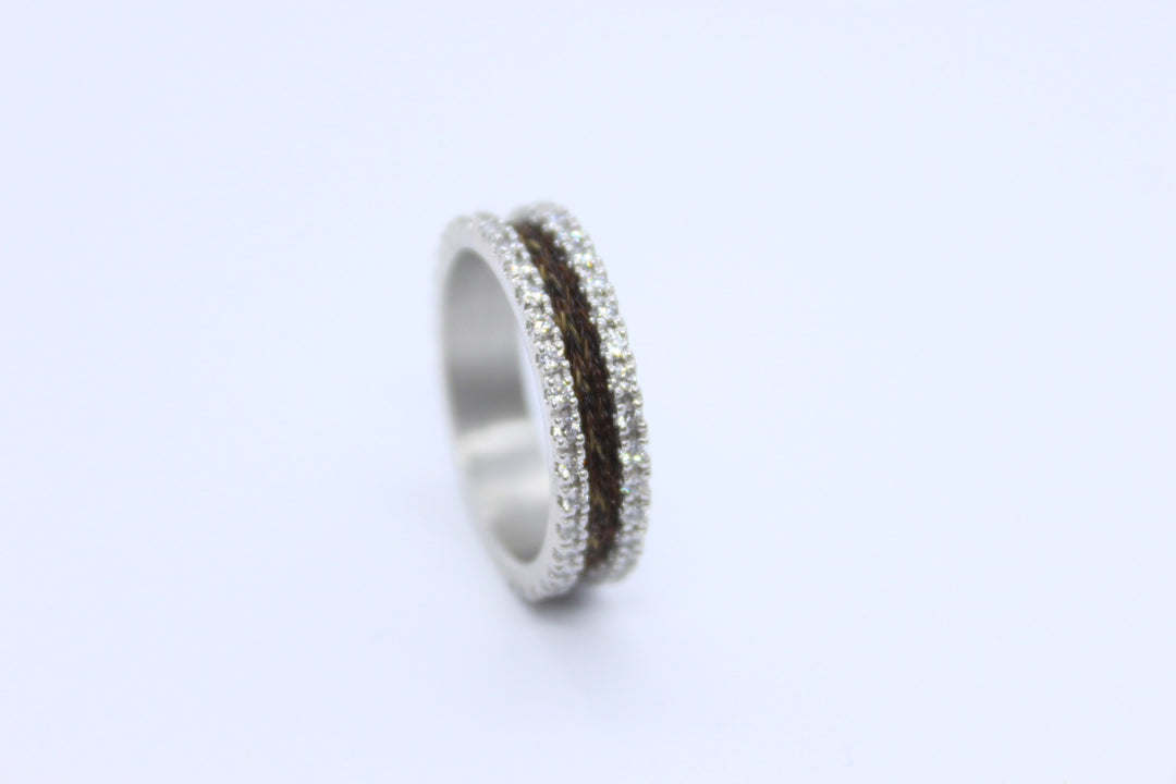 horsehair ring, horse hair ring, custom horse hair ring, equine keepsake, equine memorial, the best horsehair rings