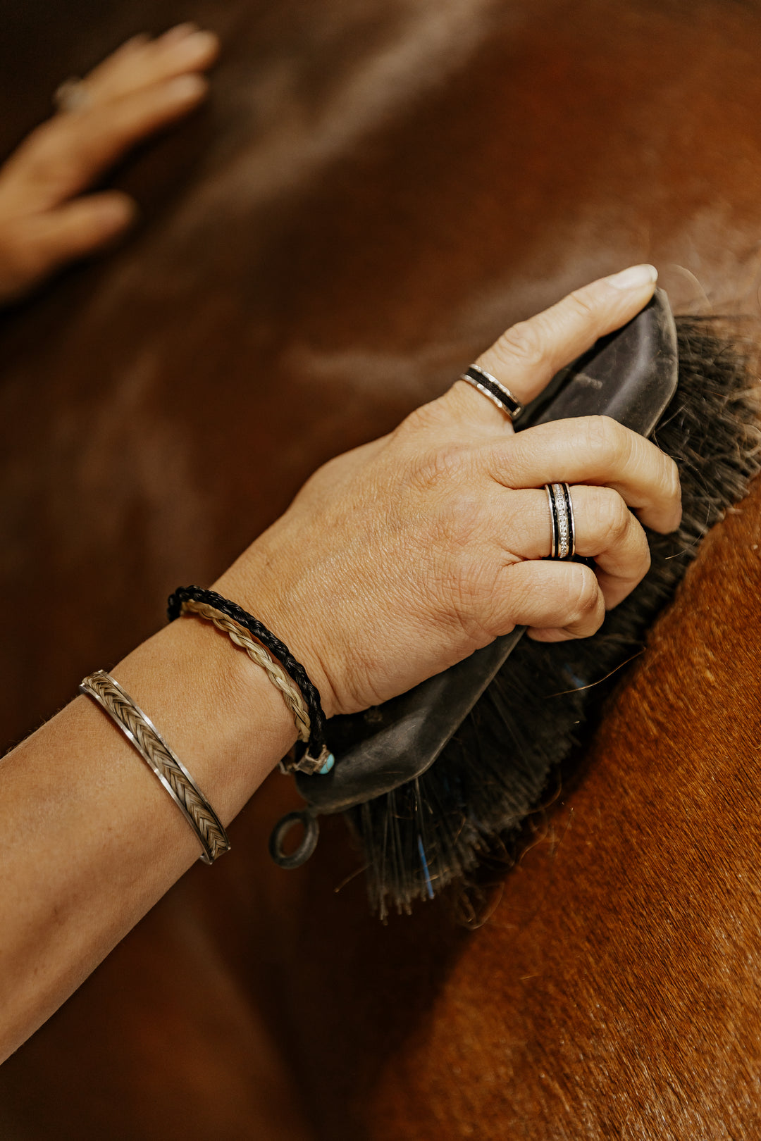 Blacksmith Collection Braided Horsehair Bracelet