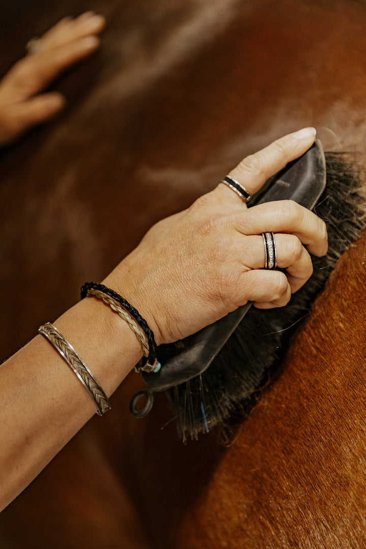 Blacksmith Collection Braided Horsehair Bracelet
