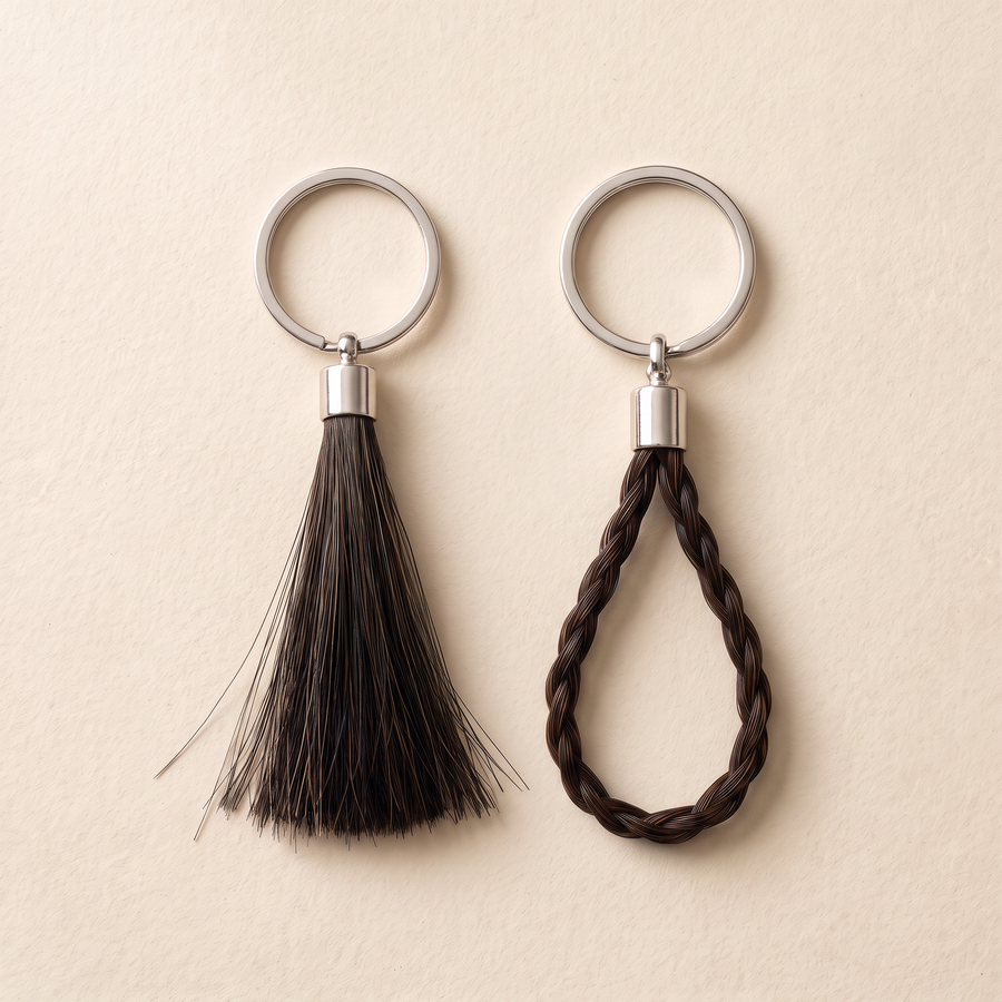 Essentials Horsehair Keychain