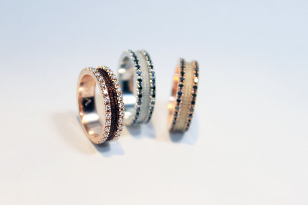 Custom horse hair ring, horsehair jewelry, horsehair bracelets