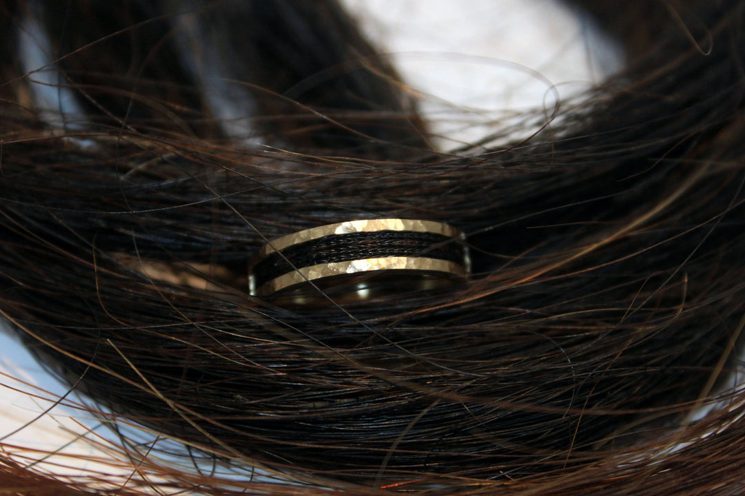horsehair ring, horse hair jewelry, custom horse hair, horse hair ring